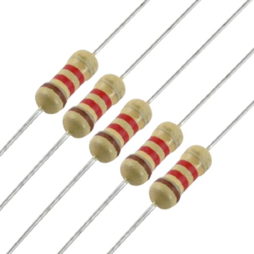 Aexit 50 X Fixed Resistors Resistors 1.2K Ohm 1K2 1/4W 250V 5% Single Resistors Carbon Film #TOP12