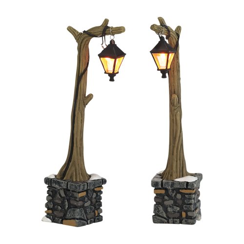 Department 56 Accessories for Villages Woodland Lampposts, 5.12 inch (Set of 2)