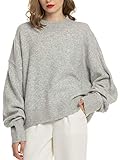 【HOCHWERTIGE MATERIALIEN】 Dieser Damen Strickpulli ist gestrickt mit australischer Merinowolle. Der ultraweiche Stoff ist bequem und hautfreundlich.