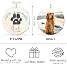 Custom Dog Memorial Ceramic Ornament for Loss of Pet - Personalized Photo Ornaments for Dog Loss
