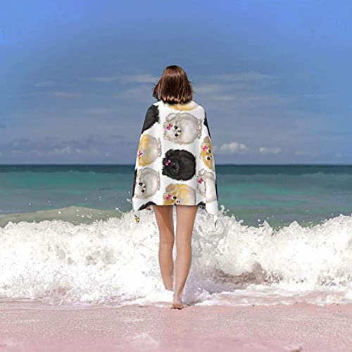 Serviette de plage en microfibre douce et absorbante format 80x130cm