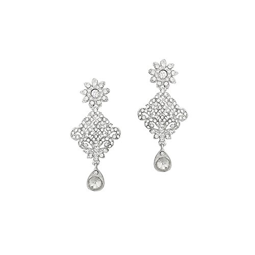 Image of Atasi International American Diamond Style Crystals Necklace with Earrings Jewellery Set for Women and Girls | Suited for Party, Wedding, Engagement, Special Occasions | Gift for Her