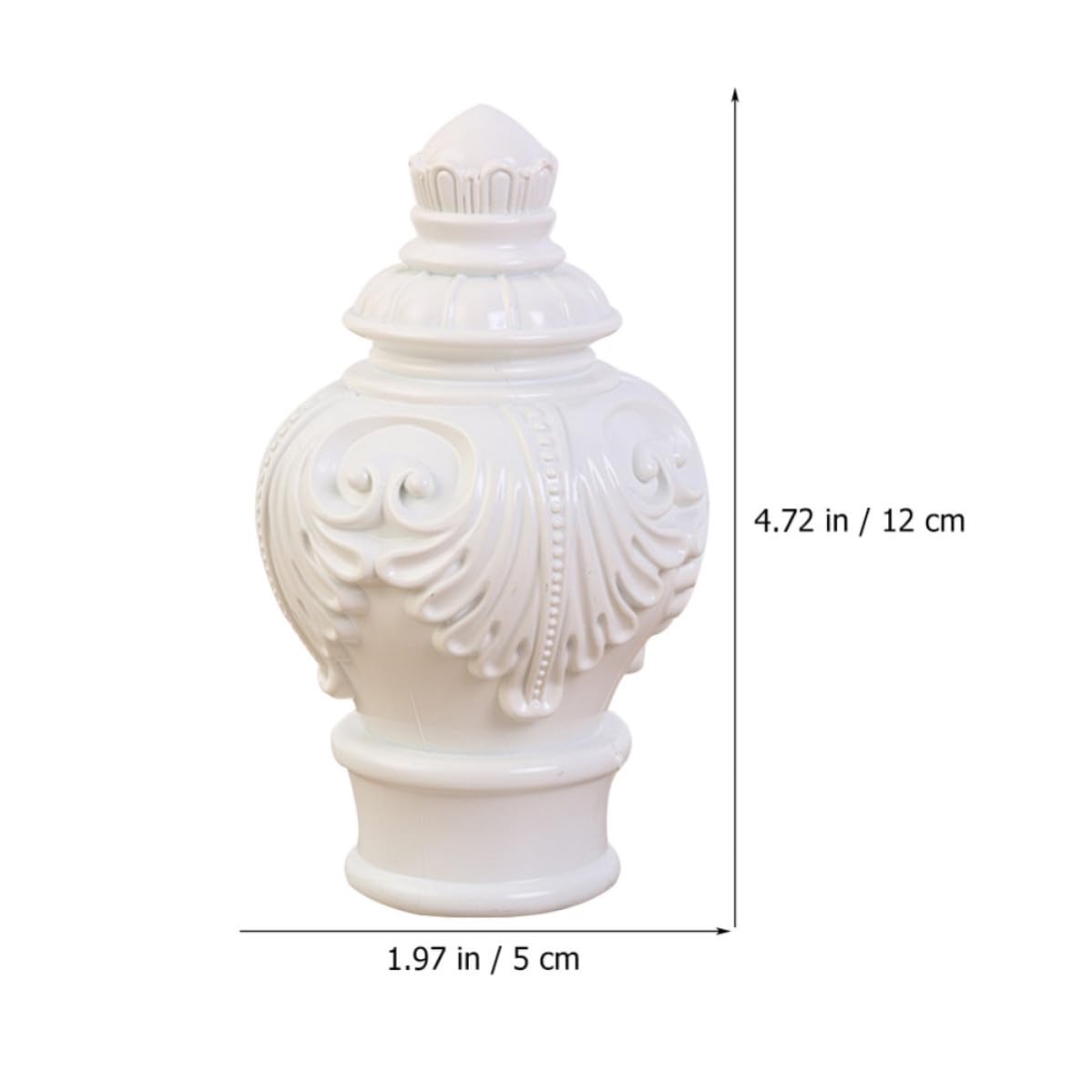 Veemoon Embouts Décoratifs Style Européen Lot de 10 en Plastique Facile à Détacher, Design Créatif pour Tringles à Rideaux pour Décoration de Fenêtre ou Salle à Manger