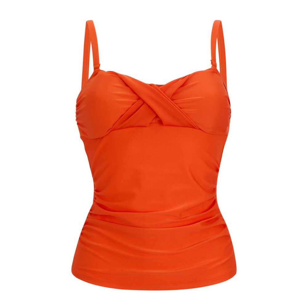 Regatta Womens Aceana Tankini Top Tummy Control Summer Holiday Swim Suit Orange