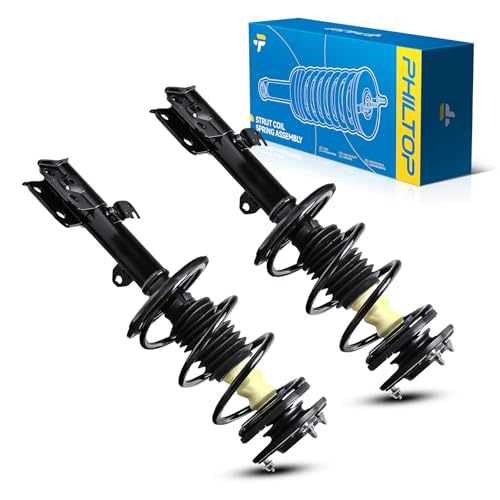 Image of PHILTOP 2pcs Front Struts Shock Absorber w /Coil Springs for Corolla,Matrix | Complete Strut & Coil Spring Assembly for 2009-2010 Corolla 1.8L,2011-2013 Corolla,2011-2013 Matrix 1.8L,472597 / 472598,2pcs