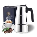 YOLIFE Mini Stovetop Espresso Maker, Small Italian Moka Pot, Cafe Maker for Coffee, Cappuccino and L