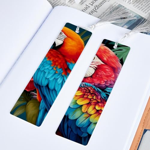 Marque-pages à pompons motif perroquet pour ne plus perdre votre page