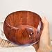Awayhall Cuenco de Madera de Hilo de Ganchillo para Tejer y Coser,...