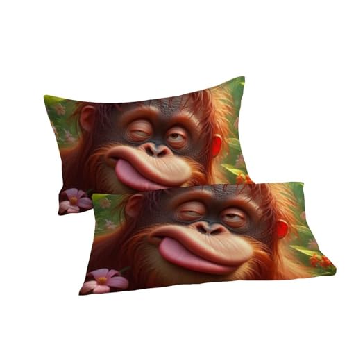 Housse de couette imprimé 3D animalland en microfibre supérieure 220x240 - 7