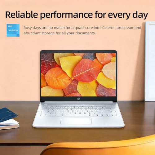 Image of HP 14 inch Student Laptop, Intel Celeron, Intel UHD Graphics, 4GB RAM