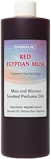 Red Egyptian Musk Fragrance Oil for Men and Women Scented Perfume Oils - Essential Oils for Soap Candle Diffuser Making Scents, Home Care Daily use Fragrance.