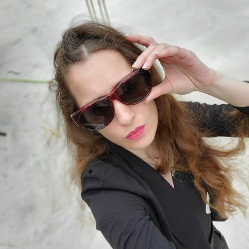 Image of GEGURI Polarized Sunglasses Fit Over Glasses for Men Women, Oversized Square Sun Glasses UV400 Protection Shades