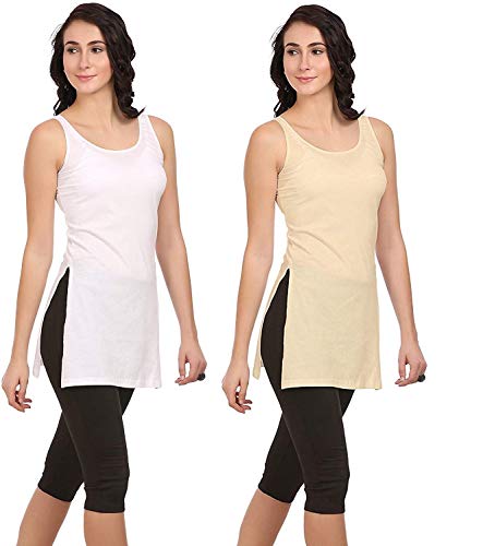 Image of ICEDIVE Women's Cotton Stretch Camisole | Fabulous Inners | Soft,Lightweight & Breathable Fabric |Ideal,Layering, Sleepwear & Lounge Use in,