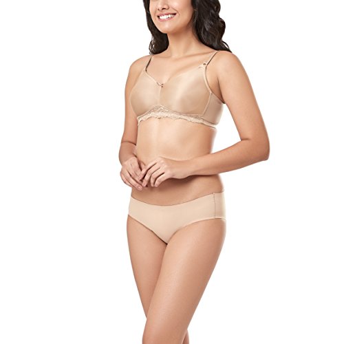 Image of Amante Every de Black Solid Non-Wired Non Padded Everyday Bra