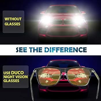 DUCO Nachtzichtbril voor automobilisten, gepolariseerde nachtbril voor autorijden, anti-verblinding, HD gele zonnebril, glazen, voor koplampen, niet-verblindende bril, 3029 (schildpad DUCO Nachtzichtbril voor automobilisten, gepolariseerde nachtbril voor autorijden, anti-verblinding, HD gele zonnebril, glazen, voor koplampen, niet-verblindende bril, 3029 (schildpad