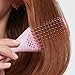 Tangle Teezer Ultimate Detangler Hairbrush, Eliminates Knots & Reduces Breakage, Mini Hair Brush for Travel, Small Hands & All Hair Types, Millennial Pink
