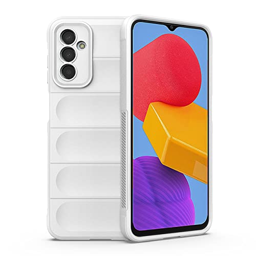 Coque antichoc Samsung Galaxy M13 5G blanche pour eviter les rayures et ecran casse
