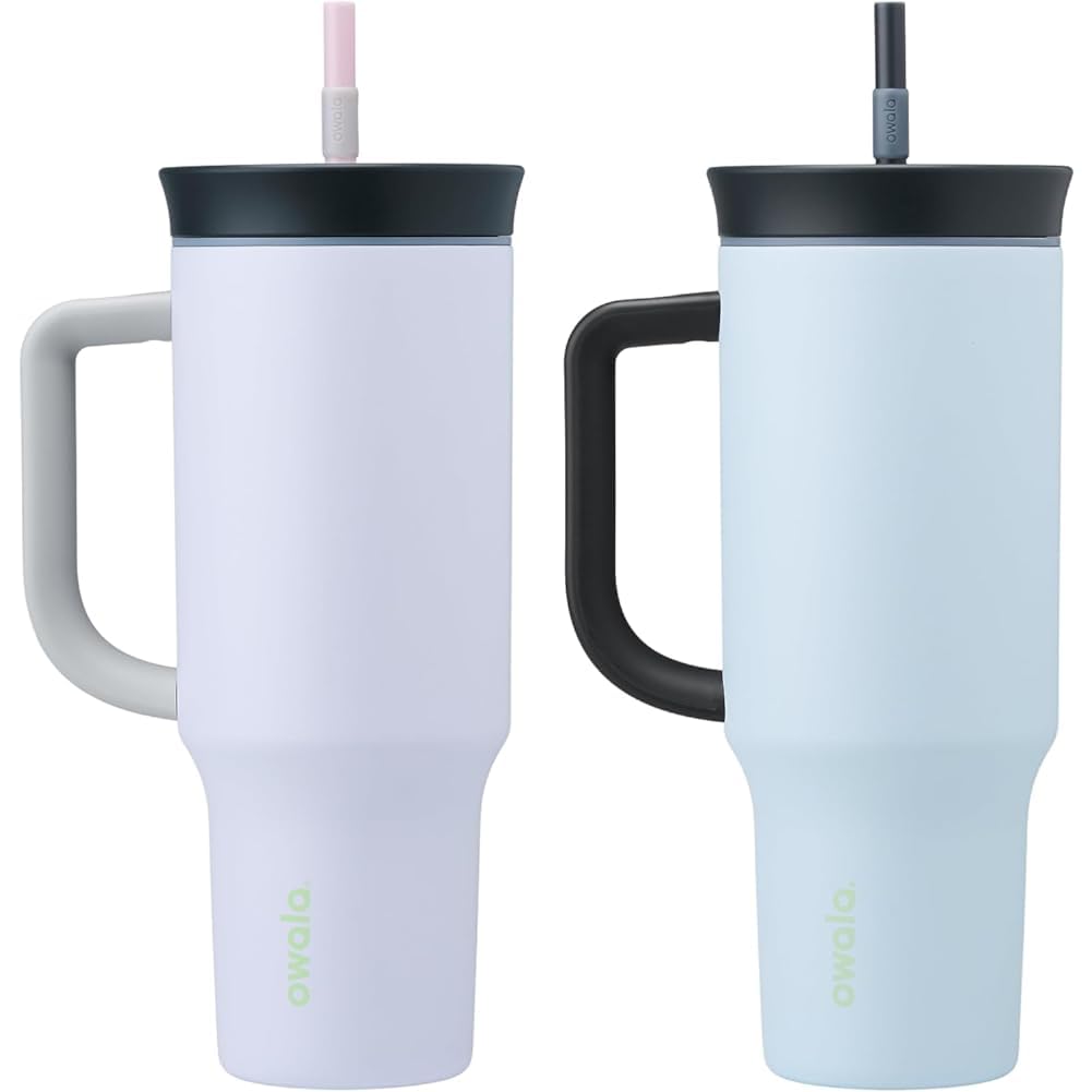 Owala 40oz Insulated Travel Tumbler Bundle — Purple Bunny Hop & Pink Watermelon Breeze alternate