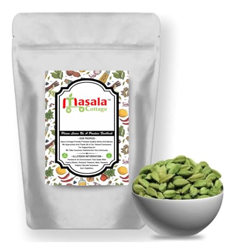 Green Cardamon | Cardamom Pods | Guatemala Whole Dried Premium Quality by Masala Cottage 25g-1.9kg (25 Grams)