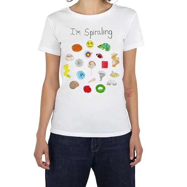 Unfortunate Portrait Spiraling Women's Tee, White, X-Large by Unfortunate Portrait - Used condition - US$16.60