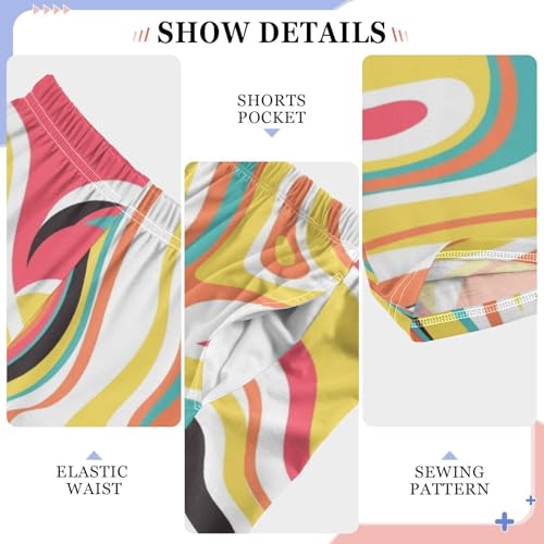 ZZXXB Candy Color Boys Long Pants Soft Trousers Elastic Waist Kids Lounge Bottoms with Pockets S-XL4