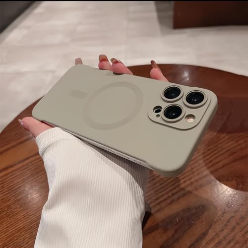 Coque magnétique iPhone 15 16 Pro Max sans fil rigide mate violet