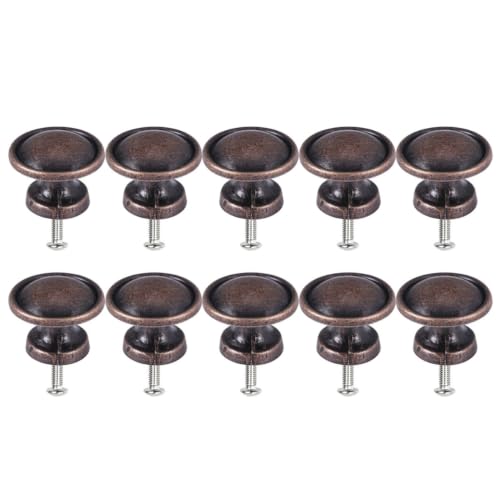 BESPORTBLE 10pcs Retro Round Cabinet Pull Handles for Drawer and Cupboard