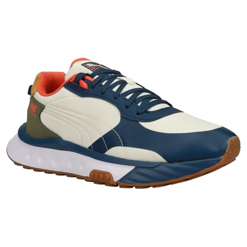 PUMA Mens Helly Hansen X Wild Rider Lace Up Sneakers Shoes Casual - Blue - Size 10.5 M2