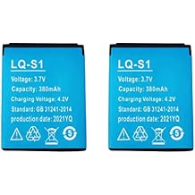 2PCS 3.7V Lipo Battery 380mAh Smart Watch Battery LQ-S1 Rechargable Lithium Battery with 380MAH Capacity as Well as fit for RYX-NX9,SCX-M9-CE,JHCY-S1,LHL-M9-CE,YX-W9B,M9