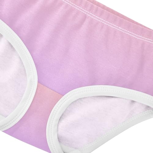 Joisal Cotton Toddler Girls Underwear Blush Pink Mauve Gradient Panties for Girl Fancy Briefs Girls Undies 2t4