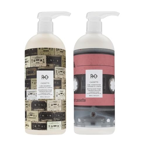 R+Co Cassette Curl Shampoo & Conditioner Set + Superseed Oil