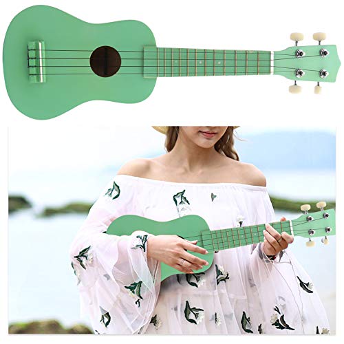 Ukulélé hawaïen à 4 cordes de 53,3 cm avec sac de transport, cadeau musical pour enfants débutants (vert) - Les Beatles, Paul McCartney, John Lennon, RIngo Starr, George Harrison Ukulélé hawaïen à 4 cordes de 53,3 cm avec sac de transport, cadeau musical pour enfants débutants (vert) – Image 5