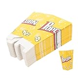 Cabilock 50個入り紙製ポップコーンボックス パーティー映画鑑賞用スナック容器 耐久性のあるデザインで破れにくい