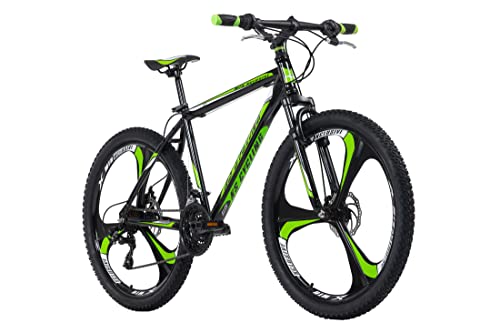 I freni a disco consentono un ritardo sicuro in tutte le situazioni e la forcella ammortizzata garantisce un comfort sufficiente. Inoltre, la bicicletta è dotata di un cambio a 21 velocità con componenti Shimano.