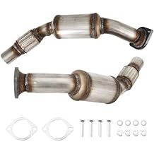 KAC 2PCS Catalytic Converter Kit for 2006-2022 Charger 5.7L RWD, 2009-2021 Challenger 5.7L RWD, 2005-2022 300 5.7L RWD, 2005-2007 Magnum 5.7L RWD OEM# 54605, 54604 EPA Compliant