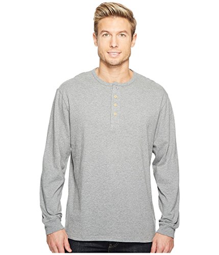 Pendleton Men's Deschutes Henley Shirt, Grey Heather-63814, XXL