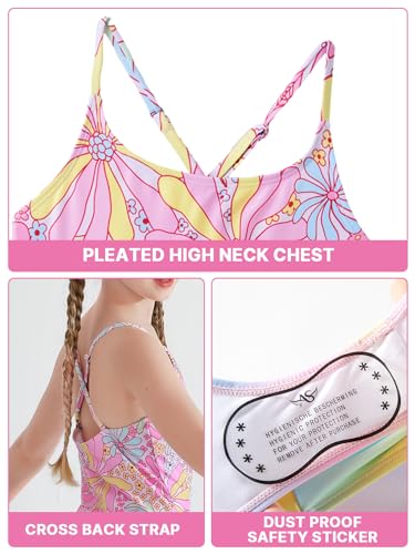 Image of Angel season Girls Swimsuits Kids Bathing Suit One Piece Swimwear with UPF 50+ Cute