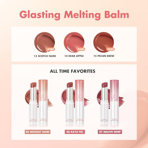 Image of Rom&nd Glasting Melting Balm 3.5g, Glossy, Plumping Lips, Moisture, Translucent, Water Bomb, High Pigmented, Vegan