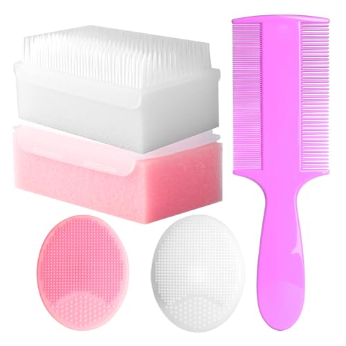 Cradle Cap Brush for Babies, Set of 5 Baby Bath Essentials with B...