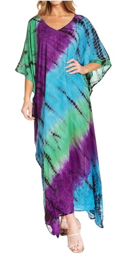 Robe longue maxi caftan Catia pour femme le confort boho chic chic en tenue d'intérieur