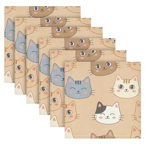 Servilletas de Tela Cuadradas 20x20 Pulgadas Pack x6 miniatura 6