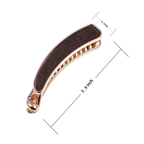 Luckycivia 6 Pack Women Classic Banana Hair Clip, Ponytail Holder Grips Clamp Accessory, Simple Retro Hair Barrettes For Women And Girls #TOP1