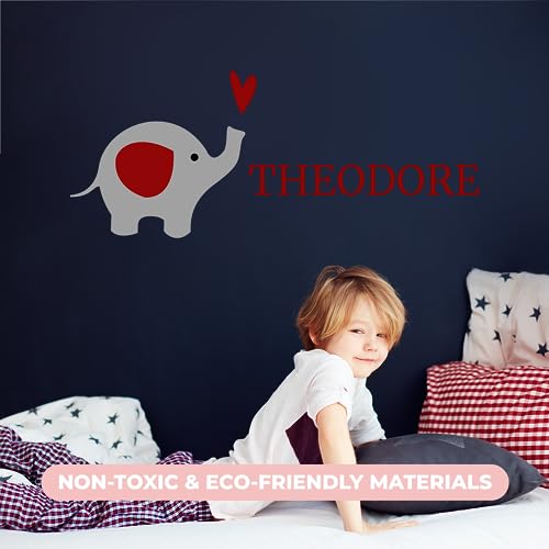 Vinilo Decorativo Infantil Elefante Personalizable 24x10 in miniatura 5