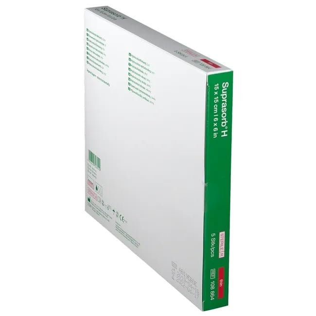 Suprasorb H Lot de 5 pansements hydrocolloïdes fins 15 x 15 cm