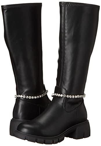 Steve Madden Girls Shoes Aberdeen Fashion Boot, Black Rhinestone, 2 #TOP6