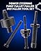 Orion Motor Tech Power Steering Pump Pulley Puller/Installer Tool Set, Pump Pulley Remover Installer Tools Compatible with Ford, GM, and Chrysler Vehicles