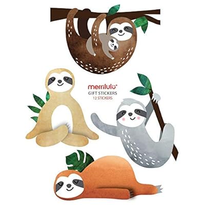 Sloth Gift Bag Stickers Cute Sloth Party Favors France Ubuy