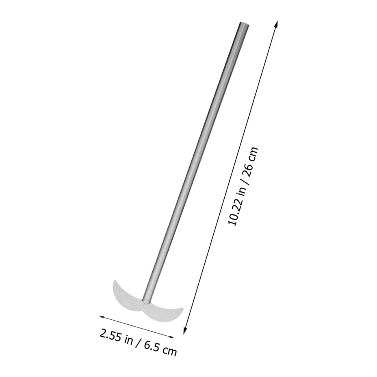 Garneck Mixing Paddle for Laboratory 2pcs Stainless Steel Stirring Rods Easy to Use