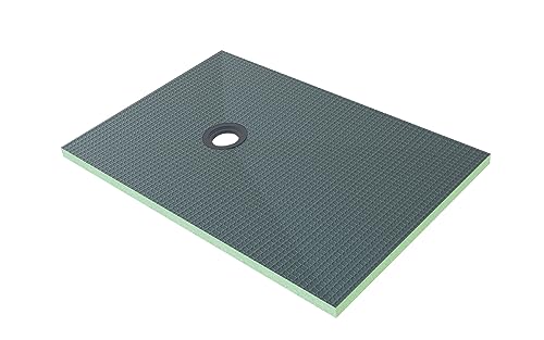 AICA Plato de ducha de XPS con accesorios de desagüe, Tablero de aislamiento impermeable, Panel de construccion, 1200x800x40mm