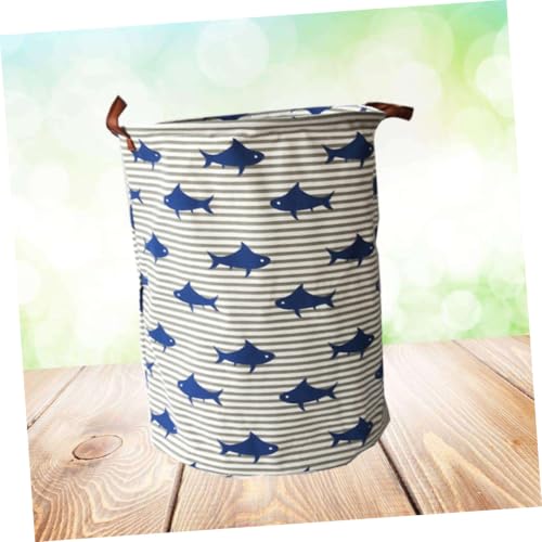 Cesta plegable de lino para ropa sucia y juguetes de baño 6
